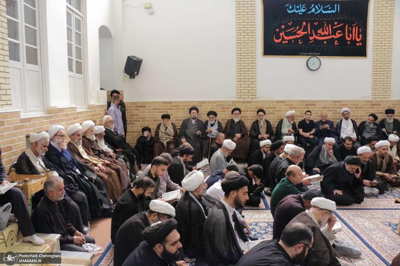 حضور+آیت+الله+سید+حسن+خمینی+در+مراسم+وداع+با+آیت+الله+العظمی+شبری+زنجانی+(ره) (20)